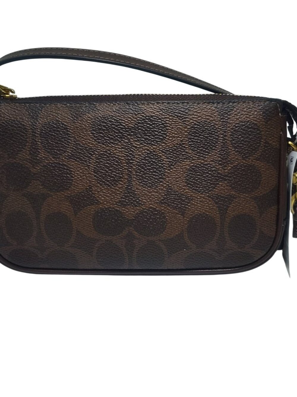 COACH Plaza Bag 18 in Signature Canvas Small Handbag/Shoulder Bag-Brown-NWT